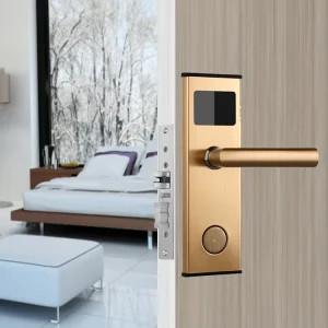 Electric RF Key Card Access Handle Door Lock for Home Hotel Apartment