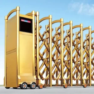 Electric Security Retractable Folding Sliding Fence Gate Factory OEM ODM