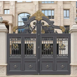 Electric Sliding Aluminum Alloy Garden Gate for Main Courtyard