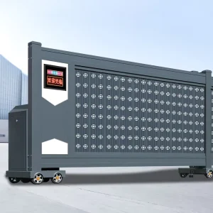 Electric Sliding Cantilever Gate, Aluminum, for Driveways and Security Applications
