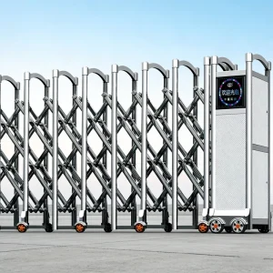 Electric Sliding Fence Gate, Automatic Remote Control, Aluminum Alloy, Retractable