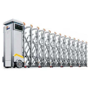 Electric Stainless Steel Retractable Folding Security Gate for Composite Driveway Entrance