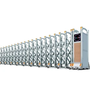 Electric Stainless Steel Sliding Retractable Gate for Office Buildings