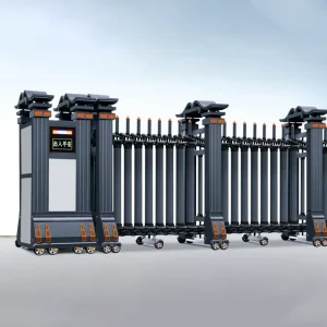 Electric Telescopic Retractable Driveway Gate with Automatic Remote Control Waterproof for Schools