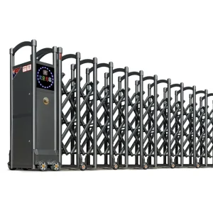 Electric Trackless Folding Retractable Gate Automatic Sliding Gate for Driveway