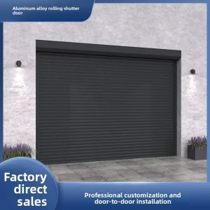 Electric Waterproof Windproof Rust-Proof Aluminum Alloy Rolling Shutter Door for Villa Garage Factory Warehouse Exterior
