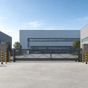 Electric Wheel-Free Suspended Sliding Gate Remote Control for Outdoor Industrial Factory