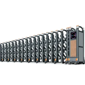 Electrically Operated Mall Security Tall Retractable Gate