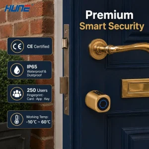 Electronic Keyless Cylinder Lock CE Certified App IP65 Waterproof Euro Profile Smart Door Lock for Wood Door