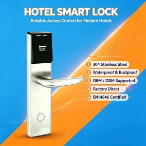 Electronic Keyless Entry Smart RFID M1 Card Hotel Door Lock System