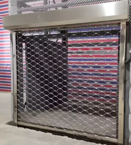 Electronic Security Grill Roller Shutter Door Remote-Controlled Roll-Up Gate