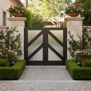 Elegant Courtyard Gate Design Rust Resistant and Customizable