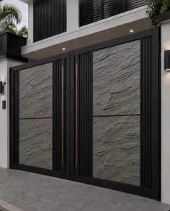 Elegant Modern Corrosion Resistant Garden Door Security Gate Courtyard Entry Outdoor Home Property Access