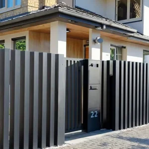 Elegant Outdoor Garden Decorative Aluminum Alloy Frame Gate Door Durable Eco Friendly Contemporary Fencing Trellis
