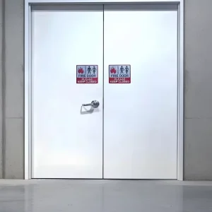 Emergency Exit Steel Fireproof Door with Observation Window Suitable for Schools Shopping Centers and Basements