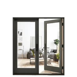 Energy-Efficient Aluminum Alloy Exterior French Balcony Sliding Glass Patio Door