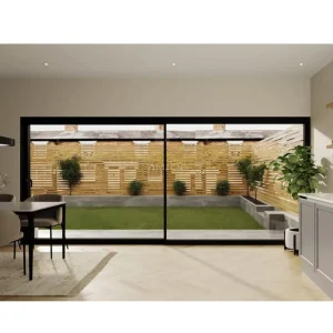 Energy-Efficient Aluminum Sliding Patio Doors with Tempered Glass