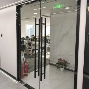 Energy Saving Tempered Glass Floor Spring Door Closer