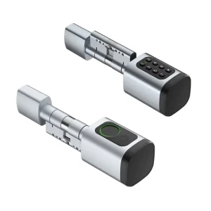 Euro Cylinder Smart Lock with Fingerprint, Password, App Access, and Keyless Electronic Door Cylinder