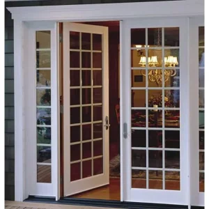 European Standard Double-Panel Aluminum Glass French Casement Doors