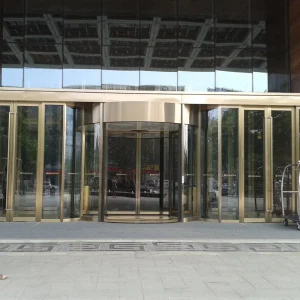 European Style Bronze Revolving Door for Hotels B-16