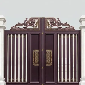 European Style Corrosion-Resistant Aluminum Courtyard Gate for Villa Entrance and Outdoor Yard