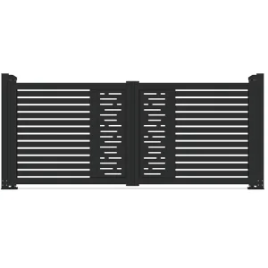 European Style Modern Stainless Steel and Aluminum Alloy Courtyard Main Gate for Farmhouse