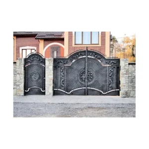 European Wrought Iron Courtyard Main Gate Designs Double Main Door Driveway Gates