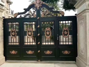 European and Postmodern Style Aluminum Courtyard Garden Gate for Villa Yard