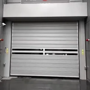 Exterior Door 36×80 Aluminum Alloy Rolling Shutter Door for Warehouse Workshop Anti-Theft
