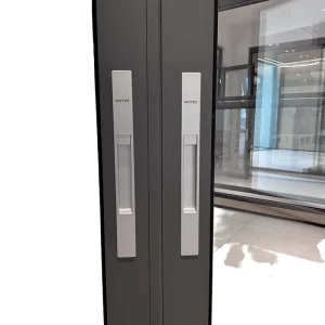 Exterior Double-Glass Sliding Door Slim-Frame Aluminum Glass Door Thermal Insulation for Home