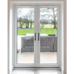 Exterior Entry Crittal Doors Design Tempered Glass PVC French Double Glass Doors Patio Swing UPVC Casement Door