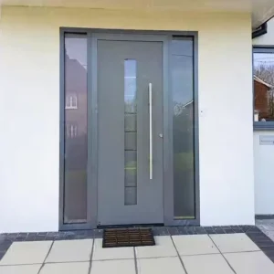 Exterior Safety Anti Theft Pivot Front Door with Finished Surface for Modern Luxury Villa Houses