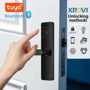 F05 OEM/ODM Electronic Front Door Lock with Biometric Fingerprint