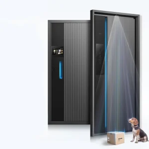 FDM-P50-A Aluminum Security Door with Anti-Theft Fingerprint Lock for Apartment or Villa Entrance