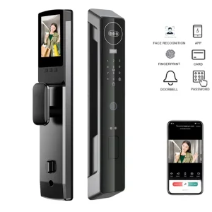 Face Recognition Password Card WiFi Fingerprint Keyless Smart Door Lock