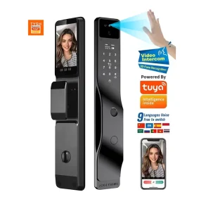 Face Recognition Smart Door Lock with Camera, Palm Vein, WiFi, and Fingerprint Access