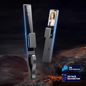 Facial Recognition Video Intelligent Lock Large Handle Long Door Lock Fingerprint Password