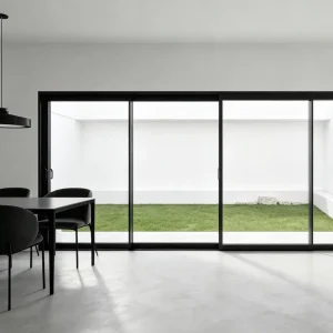 Factory Anti-Fog Aluminum Smooth-Slide Door for Hotel Balcony Room Partition