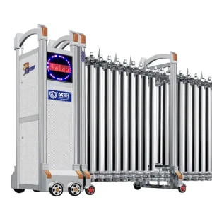 Factory Automatic Stainless Steel Retractable Sliding Gate for School Security Entrance