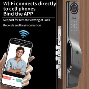 Factory Custom 3D Face Recognition Electrical Panel Smart Door Lock for House Building