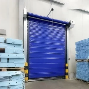 Factory Custom Cold Room PVC High Speed Rolling Door Thermal Insulated Fast Acting Shutter Door for Freezer Cold Storage Area
