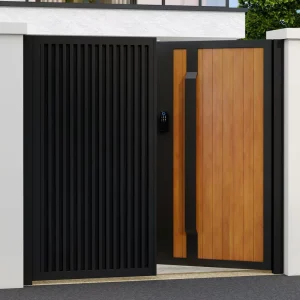 Factory Custom Modern Aluminium Villa Entrance Gate CE Certified Electric Sliding Gate