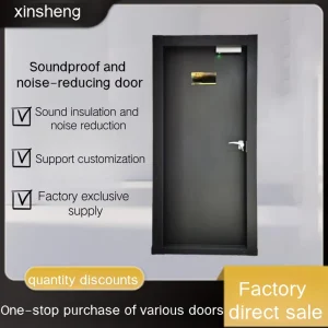 Factory Custom Sound Insulated Noise Reduction Door Heat Insulation For Studio Factory Office With Sound Test Certification