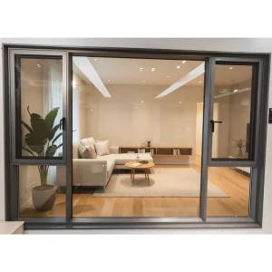 Factory Custom Thermal-Break Insulated Double-Glazed Aluminum Casement Window for Villas