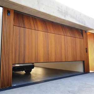 Factory Customized Aluminum Alloy Sectional Garage Door, Electric Remote-Controlled, European-Style Villa