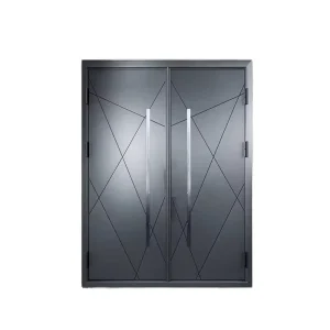 Factory Customized Luxury Modern Anti-theft Sturdy Secure Aluminum Alloy Villa Courtyard Entrance Door Outdoor Main Gate