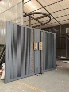 Factory Customized Modern Anti-Theft Aluminum Alloy Villa Courtyard Entrance Gate, Outdoor Main Gate