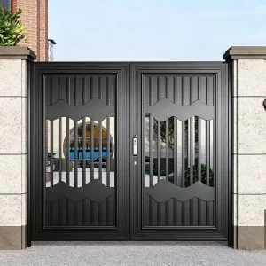 Factory Designer Modern Aluminum Exterior Garden Security Gate for Villa Courtyard House