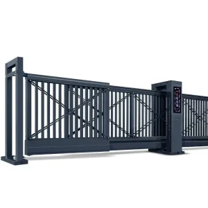 Factory Direct Aluminum Alloy Automatic Double Hidden Cantilever Sliding Security Gate